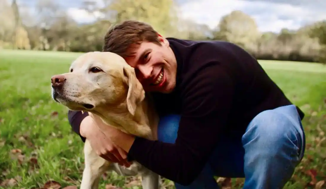 Klaus with dog