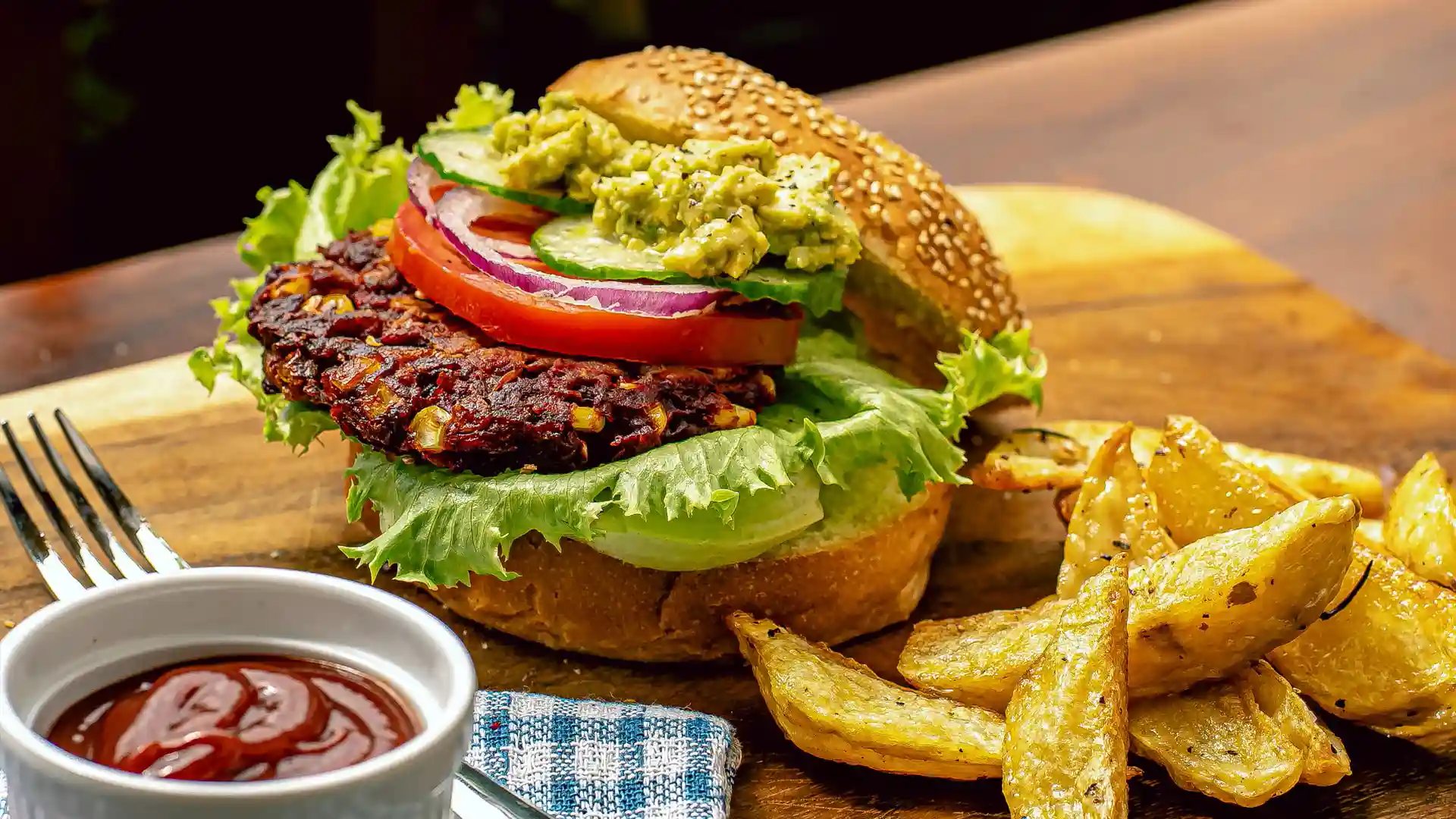 Day 5: Supper – Beetroot, Bean & Sweetcorn Burgers